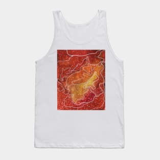 Red and Yellow galaxy Tank Top